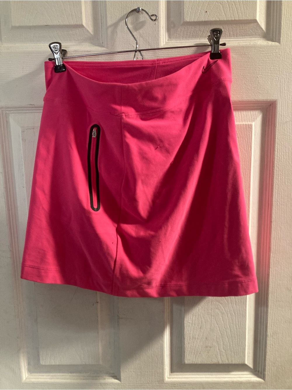 Nike Hot Pink Athletic A-Line Skirt with Zip Pocket